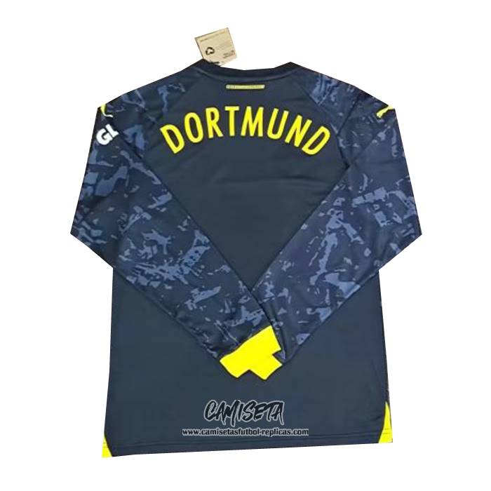 Segunda Camiseta Borussia Dortmund 2023-2024 Manga Larga
